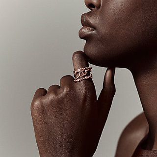 Chaine d'ancre Chaos ring, medium model | Hermès USA